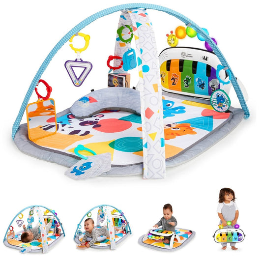 4 - in - 1 Baby Gym with Piano, 7 Toys, Music and Light Play Mat - Babies Mall