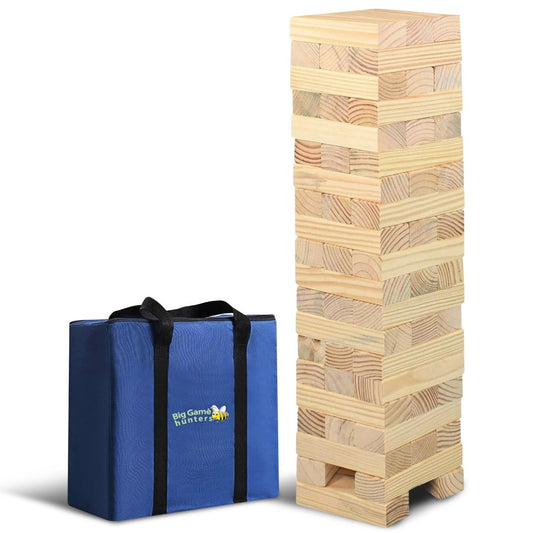 Extra - Large Wooden Blocks Tumble Tower Stacks Outdoor Play - Babies Mall