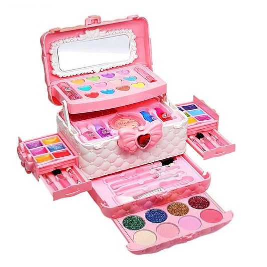 Makeup Kit for Girls Realistic Set with Washable Cosmetics, Ages 3–12 - Babies Mall