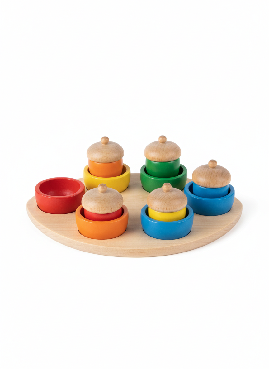 Color Sorting Acorn Set