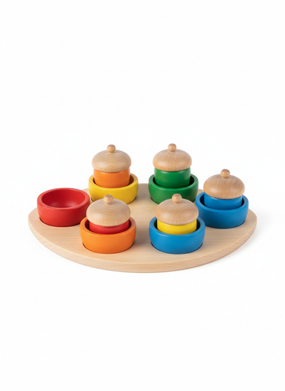 Color Sorting Acorn Set